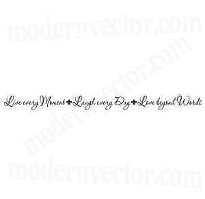 Live Laugh Love Home Livingroom Vinyl Wall Quote Decal  