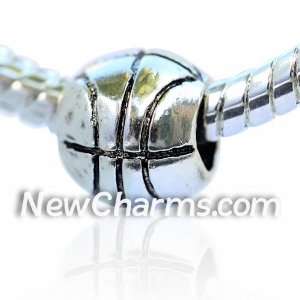   Basketball European Bead Pandora Style Chamilia Troll Biagi Jewelry