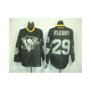  Fleury #29 NHL Pittsburgh Penguins Black Hockey Jersey 