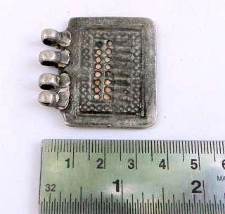 ANTIQUE tribal old silver amulet pendant VINTAGE  