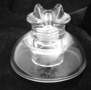 Vintage Kimble #830 Clear Glass Insulator 3 51  