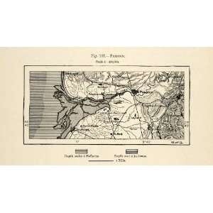  1882 Relief Line block Map Preston Lancashire England City 