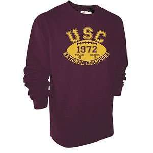   USC Trojans NCAA 1972 Long Sleeve T Shirt (2X Large) Sports