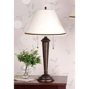   Laced CafÃ© / Wilby 17 White Linen Empire Shade With Velvet Trim M