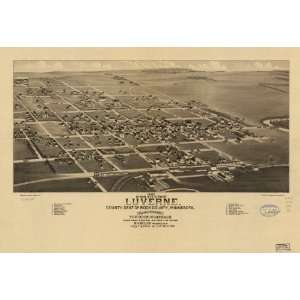  1883 1883 Birds eye map of Luverne. Minnesota