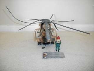 GI Joe 1986 TOMAHAWK Helicopter 100% Complete with LIFT TICKET Figure 