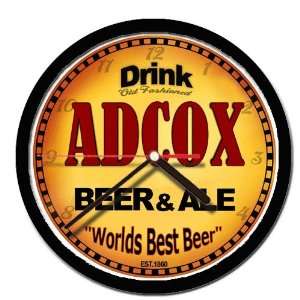  ADCOX beer and ale wall clock: Everything Else