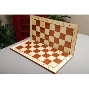   Folding Maple Tournament Chessboard   2.25 inch