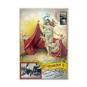   Pacific Railway Vintage Advertisement Fridge Magnet 