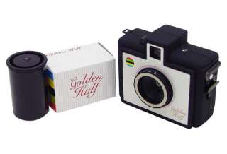 35mm Golden Half Frame Toy Camera Superheadz w/ Film  