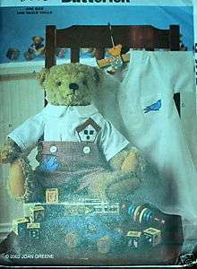 Butterick 3683 Old Time Vtg reproduction Teddy Bear Pattern 17 tall 