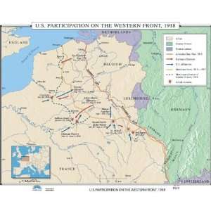 Universal Map 762549815 no.050 US Participation On The Western Front 