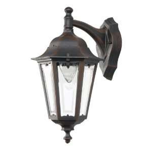 Adjusta Post Classic One Light Outdoor Downward Wall Sconce, Rust with 