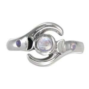   Phases Sterling Silver Triple Goddess Ring Wicca Pagan (sz 4 15) sz 13