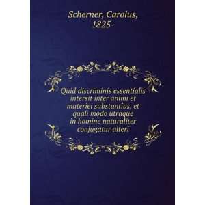   homine naturaliter conjugatur alteri Carolus, 1825  Scherner Books