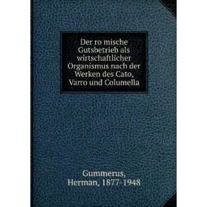  des Cato, Varro und Columella Herman, 1877 1948 Gummerus Books