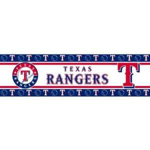  Texas Rangers 3 ROLLS WALL PAPER BORDER 5X45 Home 