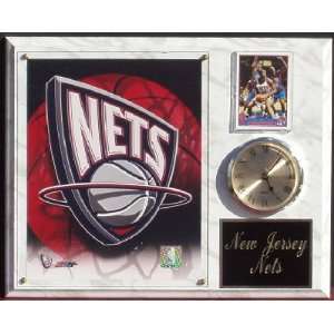  New Jersey Nets 12x15 Clock Plaque