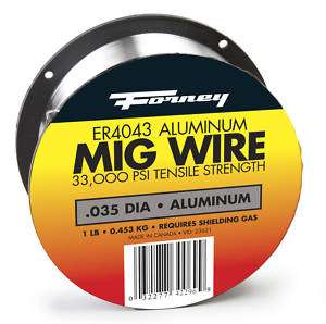 MIG WIRE .035 dia. 1 lb SPOOL (4043 ALUMINUM) #42296  