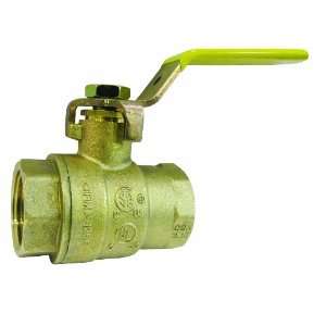    3C Low Lead Full Port 1 Inch Female Pipe Ball Valve, Brass, 2 Piece