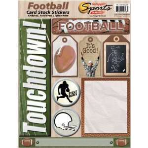  Cardstock Stickers   Football Arts, Crafts & Sewing