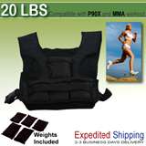 40LBS Adjustable Weighted Vest Exercise Fitness Weights Included New 