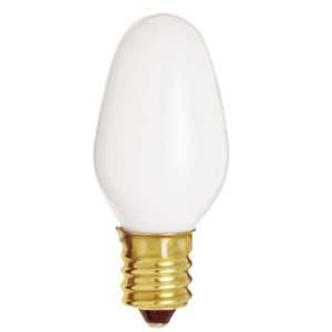  7 Watt White Night light Bulb Candelabra Base