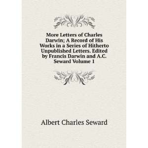   Francis Darwin and A.C. Seward Volume 1 Albert Charles Seward Books