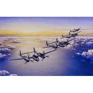   Group Charles Lindbergh World War II Aviation Art: Home & Kitchen