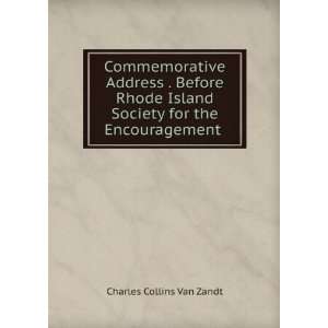  Society for the Encouragement . Charles Collins Van Zandt Books