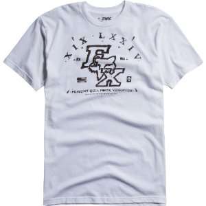  FOX CASUALS LINEAGE SHORT SLEEVE T SHIRT WHITE SM 