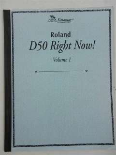 Roland D50 Right Now Volume 1 Book  