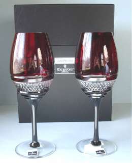 Waterford John Rocha Red Voya White Wine Glasses New  