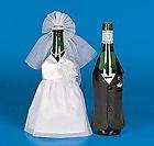 Wedding Bride Groom Wine Champange Bottle Covers Decorations Table 
