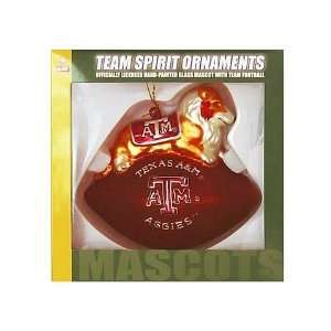  Texas A&M Aggies Team Mascot Football Ornament: Sports 