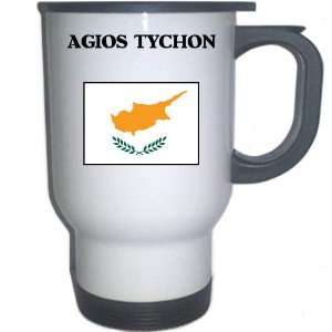  Cyprus   AGIOS TYCHON White Stainless Steel Mug 