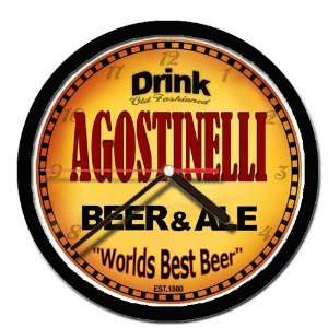  AGOSTINELLI beer and ale wall clock: Everything Else