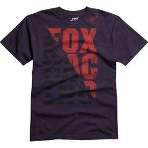    Fox Racing Race Lines T Shirt   Large/Purple Haze: Automotive