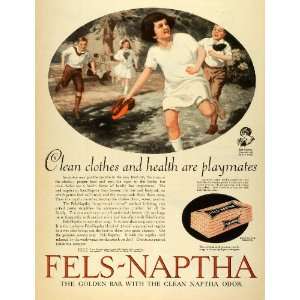  1922 Ad Fels Naptha Gold Bar Soap Cleaning Washing 
