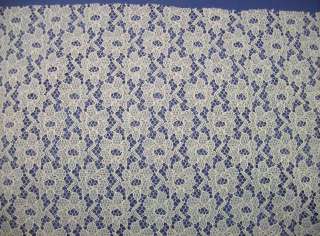 yds by 54 Pale Cream Floral Lace Fabric BEAUTIFUL!  