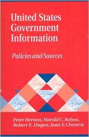 United States Government Information Policies and Sources 