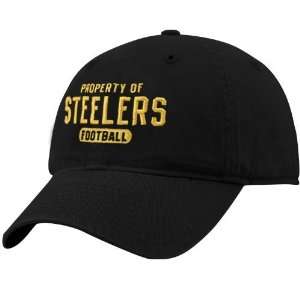  Reebok Pittsburgh Steelers Black Property Of Adjustable 