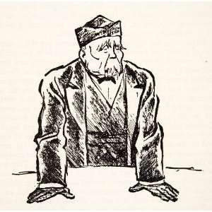  1946 Print Alois Derso Political Cartoon George Clemenceau 