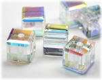 pcs Crystal AB Swarovski Cube Beads 5601 8mm  