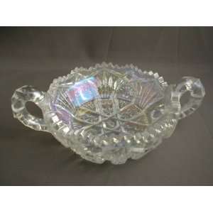  Crystal Luster Double Handled Nappy Bowl