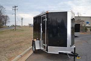 NEW 5X8 Motorcycle Enclosed Cargo Trailer with Ramp *ANY COLOR, NO 