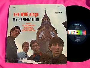 WHO   My Generation   their 1st classic 60s rock Vinyl LP  