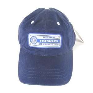 UCONN Huskies Navy Blue Slouch Fit Adjustable Hat  Sports 