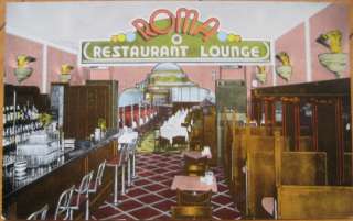 1950 Postcard Roma Restaurant Interior  Washington, DC  