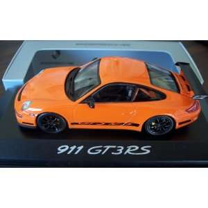  Porsche Official 911 997 GT3RS Orange/Black Trim 1:43 